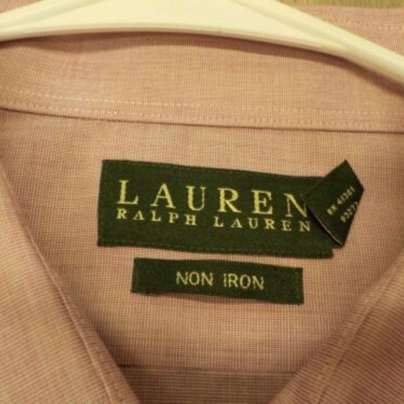 Lauren Ralph Lauren Men's Dress Shirt Non Iron Formal Long Sleeve 34/35 - Picture 4 of 7